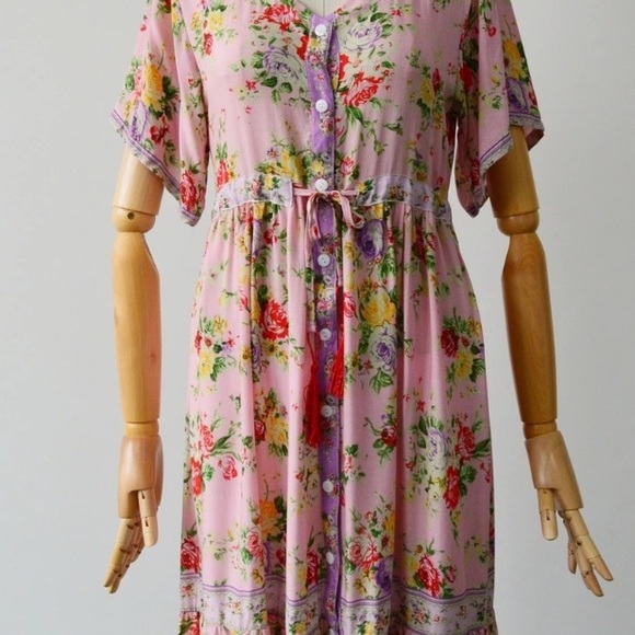 🌻🌻🌻🌻Summer love floral Summer button up dress - Picture 7 of 8